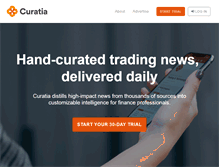 Tablet Screenshot of curatia.com